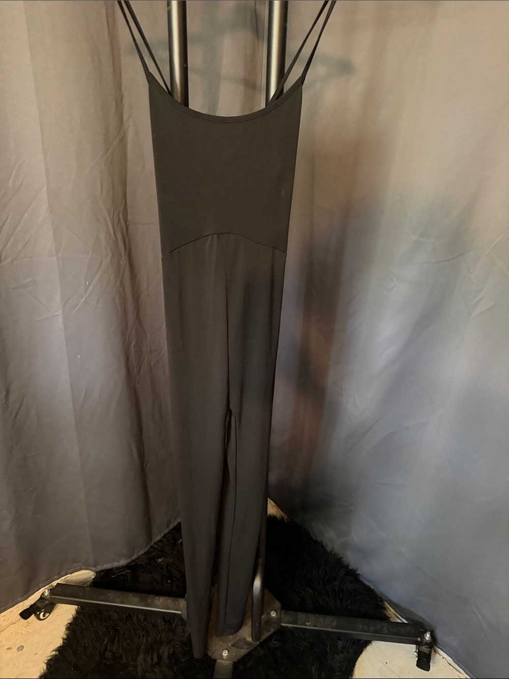 H&M Black Slim Jumpsuit with Thin Straps
